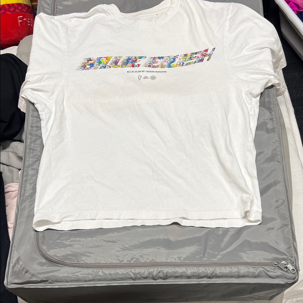 Uniqlo White Kids T-Shirt with Colorful Graphic